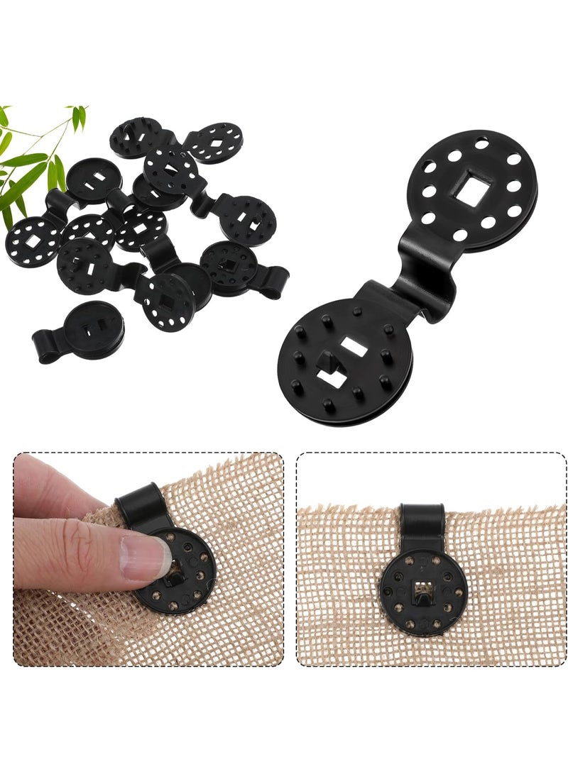 50 Pack Shade Cloth Plastic Clips, Heavy Duty Lock Grip for Sun Shade Net, Tarp Hangers Anti Bird Netting, Garden Netting, Greenhouse Shade Cloth, Shade Fabric Accessories - Image 3